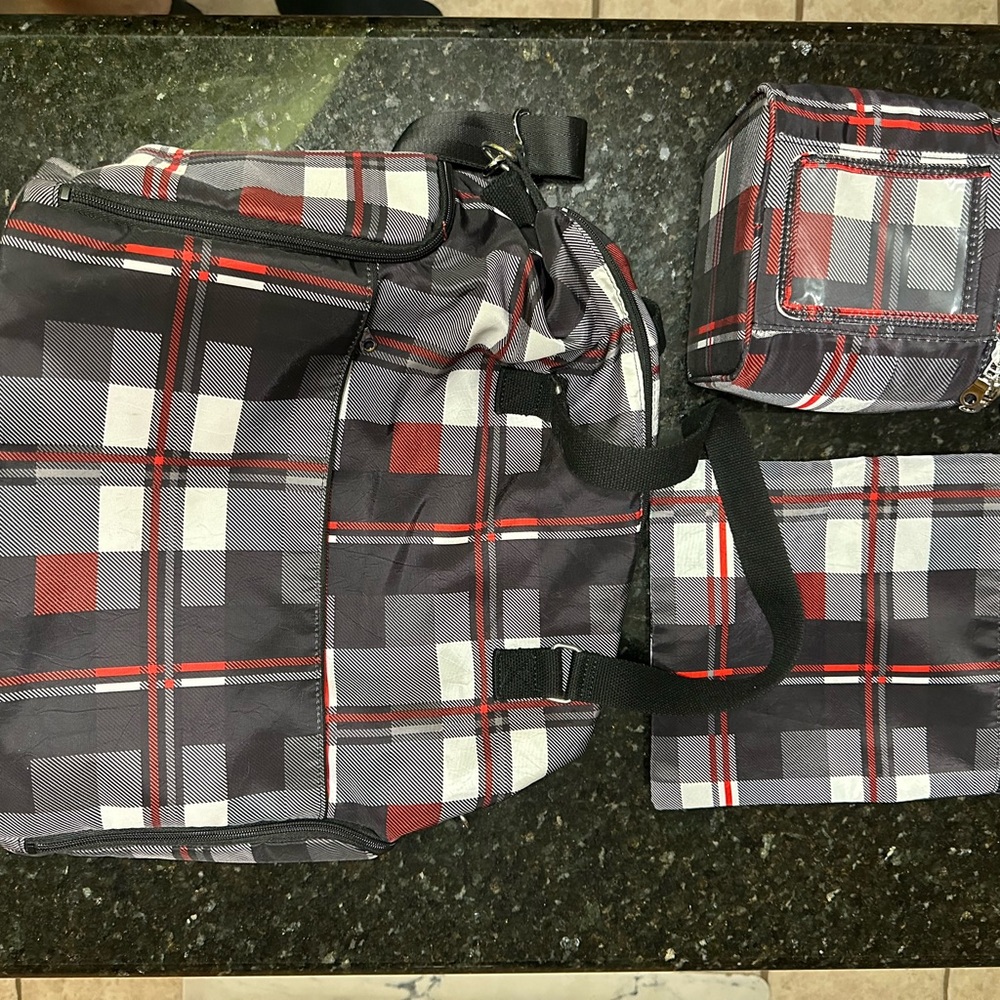 Sarah Wells Lizzy Bag in Tartan Set